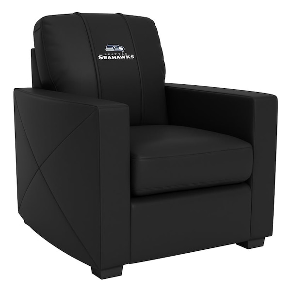 Dreamseat Silver Club Chair with Seattle Seahawks Secondary Logo XZ7759002CHCDBK-PSNFL21036 - main